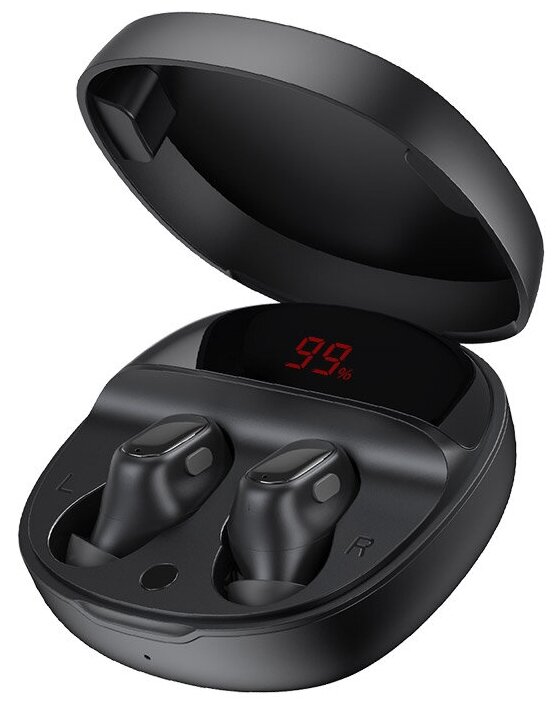 Bluetooth наушники Baseus NGWM01P-01 Encok True Wireless Earphones WM01 Plus Black