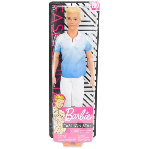 фото Barbie кукла игра с модой кен в голубой рубашке, gdv12 mattel