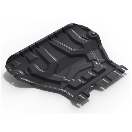 фото Защита картера и кпп автоброня для skoda octavia iii a7 2013-2017 2017-н.в., штампованная, сталь 1,8 мм, с крепежом, 111.05111.1