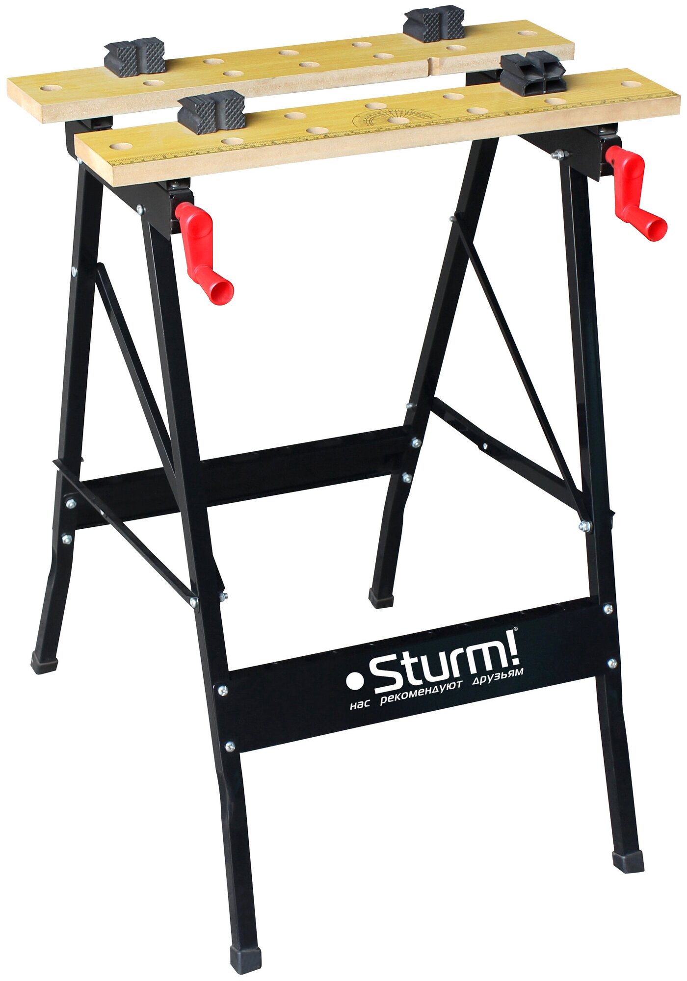 Верстак тиски Sturm 1075-03-88х13, размер стола 605х240мм /12772/