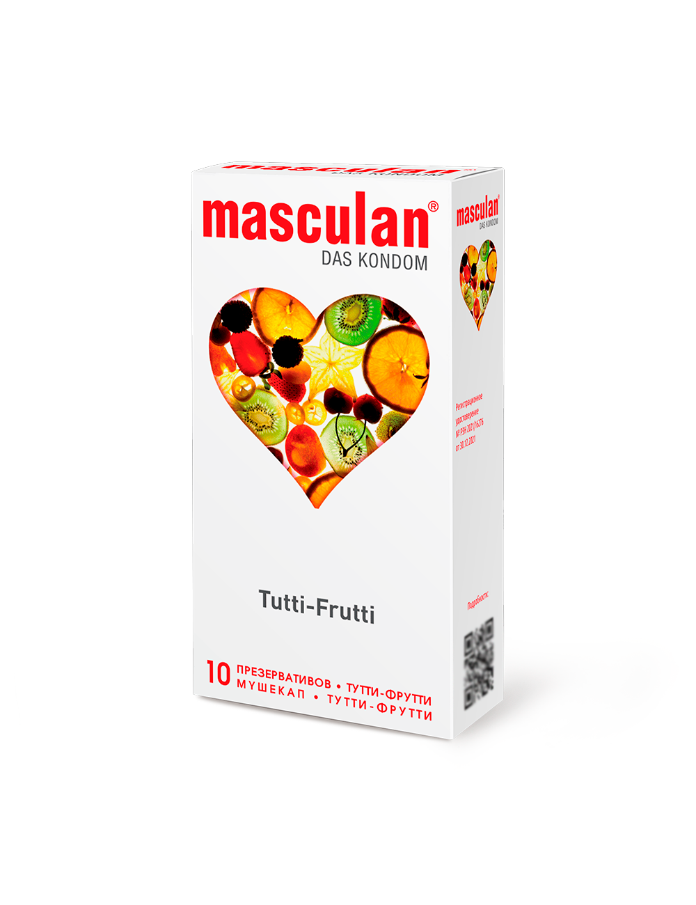 Презервативы Masculan Tutti-Frutti №10, желтые с ароматом тутти-фрутти, 10 шт.