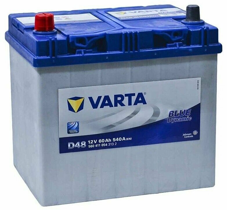 Аккумулятор VARTA Blue Dynamic D48 (560 411 054) 60 А. ч