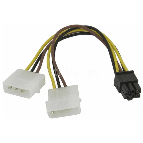 кабель питания ningbo molex 8980 sata2 x 0 18м Кабель питания Molex 8980 - PCI-E 6pin, 0.15м