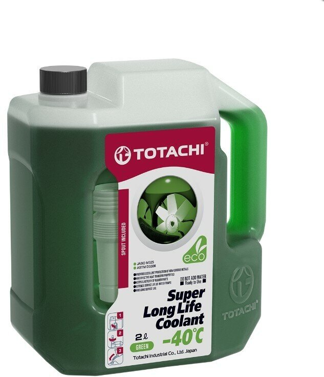Антифриз готовый раствор SUPER LLC -40°C зелёный 2л Totachi 41602