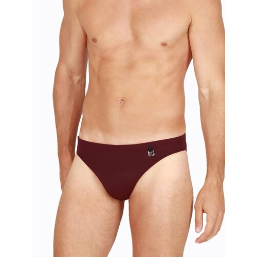 Плавки слипы HOM, заниженная посадка, размер L, бордовый