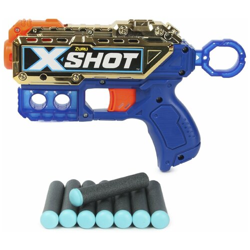 набор x shot kickback golden 36477 Бластер для стрельбы X-SHOT Kickback Golden 36479