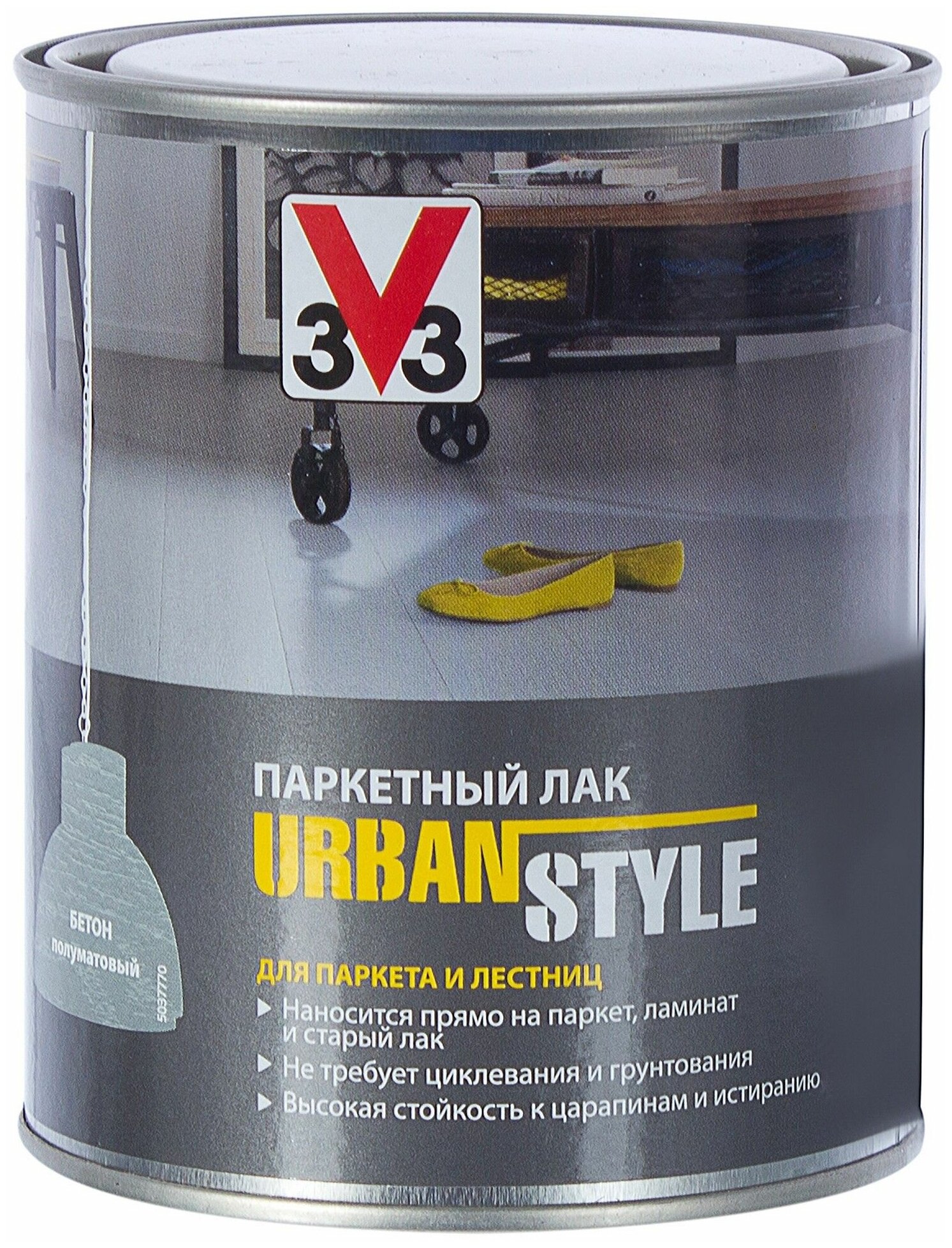 Лак V33 Urban style цвет бетон 0.75 л