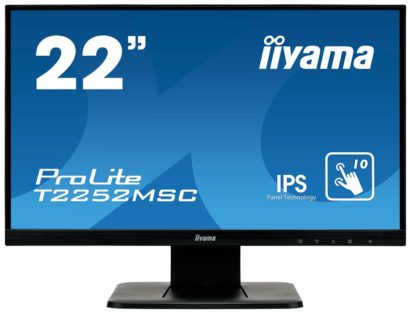 Монитор Iiyama 21.5" ProLite T2252MSC-B1 черный IPS LED 7ms 16:9 HDMI M/M глянцевая 1000:1 250cd 178