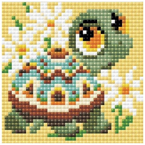 фото Черепаха набор для выкладывания стразами 10х10 риолис ам0020