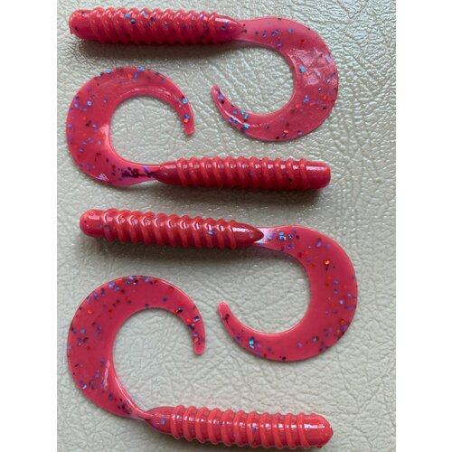 Мягкая силиконовая приманка Твистер (Tail Grub) 7.6 см 8шт Пион (Pion).