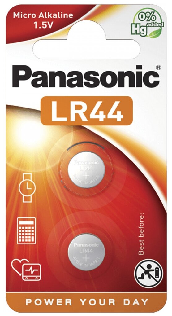 Батарейки Panasonic LR44 Bli, 2 шт. (LR-44EL/2B) - фото №5