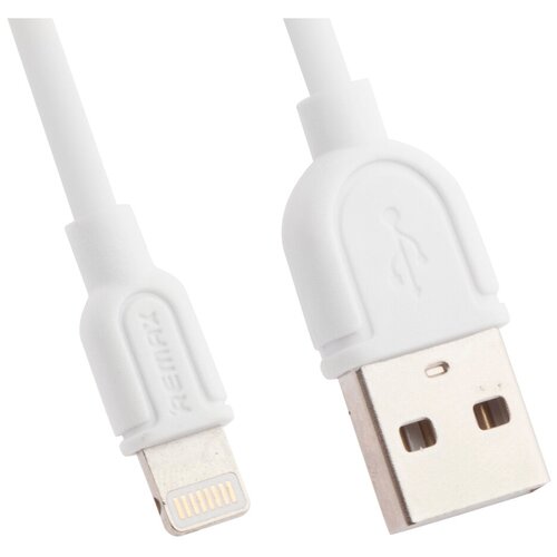 Кабель Remax Souffle USB - Apple Lightning (RC-031i), 1 м, белый usb кабель remax sury 2 series rc 064i data cable rc 064i apple lightning 8 pin серебряный