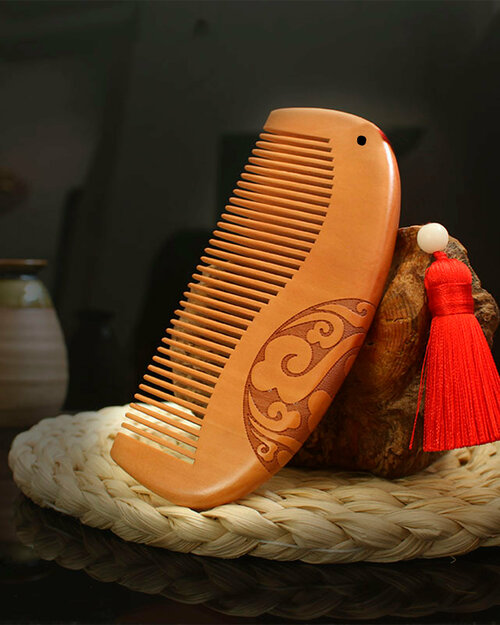 Расческа деревянная для волос, массажная расческа