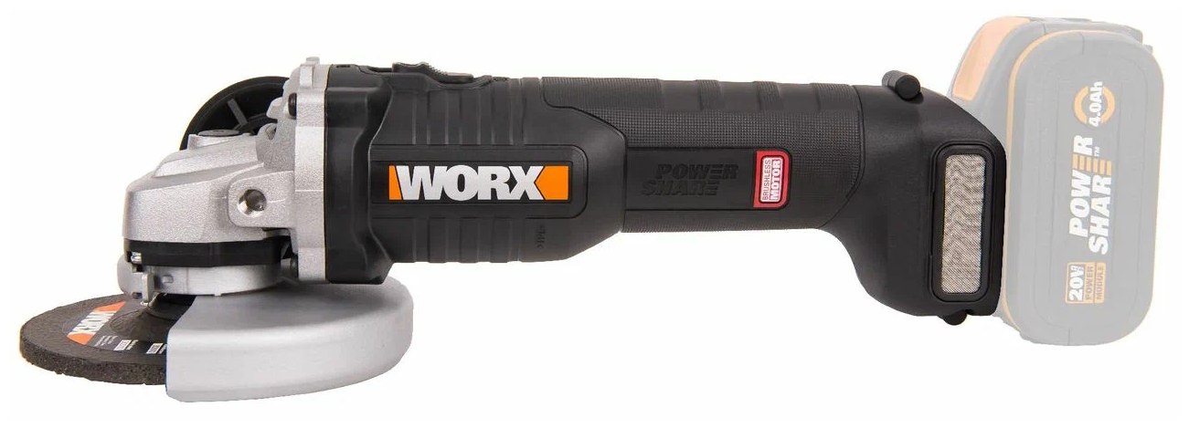 Аккумуляторная УШМ Worx WX812.9 125 мм