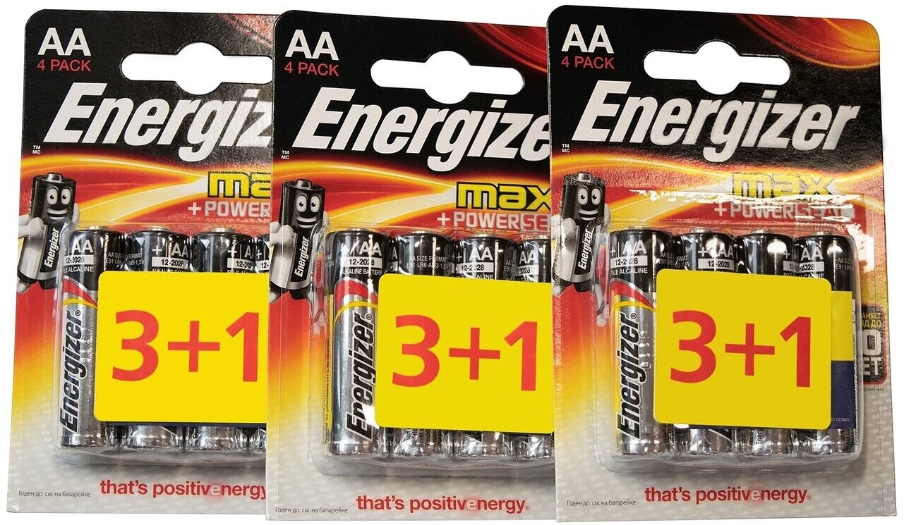 Батарейка Energizer Max AA/LR6