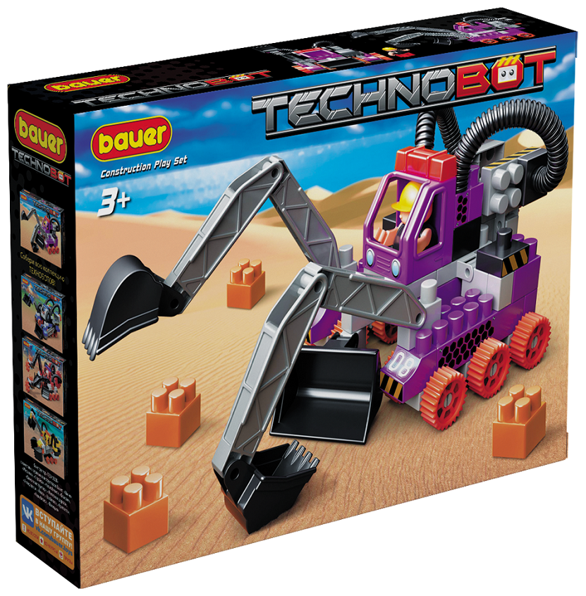 Конст-р Technobot, набор с роботом и пилотом, 74 эл Бауер 794