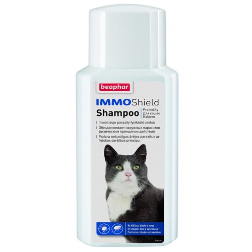 Beaphar шампунь от блох и клещей IMMO Shield Shampoo для котят и кошек 1 шт. в уп.