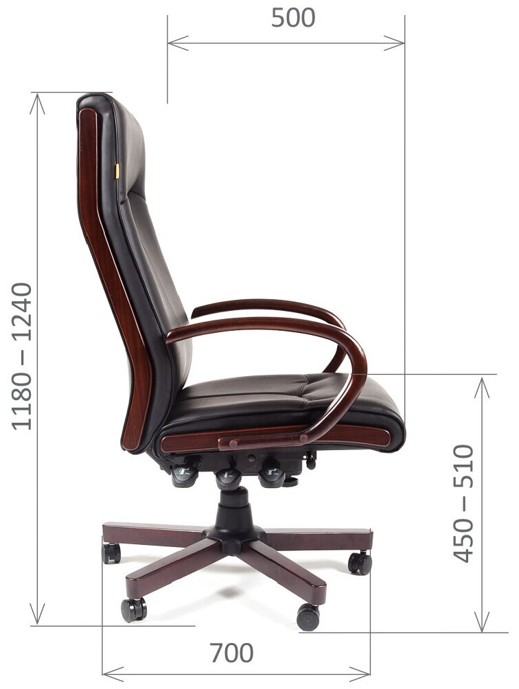 Кресло для руководителя Тайпит Chairman 411 обивка: искусственная кожа цвет: Бежевый - фотография № 7