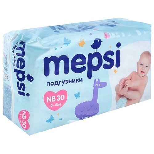 Mepsi Подгузники Mepsi-премиум NB (0-6 кг), 30 шт подгузники mepsi премиум nb 0 6 кг 30 шт