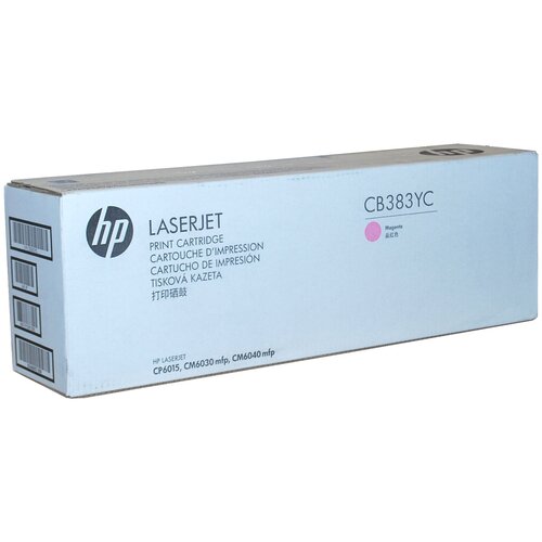 Картридж HP CB383YC, 21000 стр, пурпурный картридж cb383a 824a magenta для принтера hp color laserjet cp6015 cp6015dn cp6015n