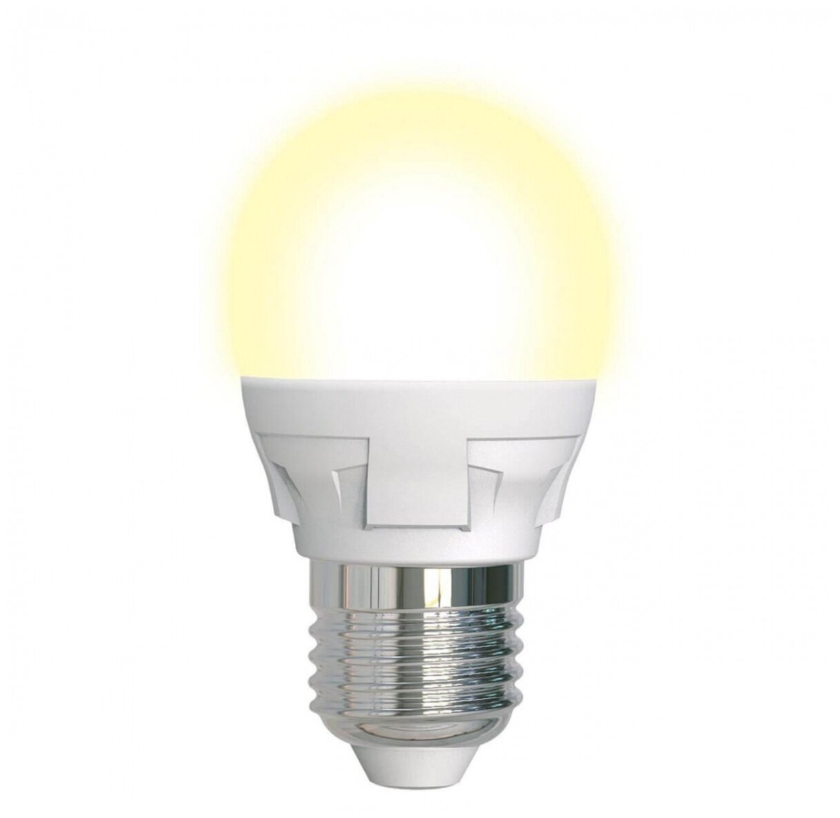Лампа Uniel LED-G45, 7W/3000K/E27/FR/DIM, PLP01WH, светодиодная, диммируемая UL-00004303