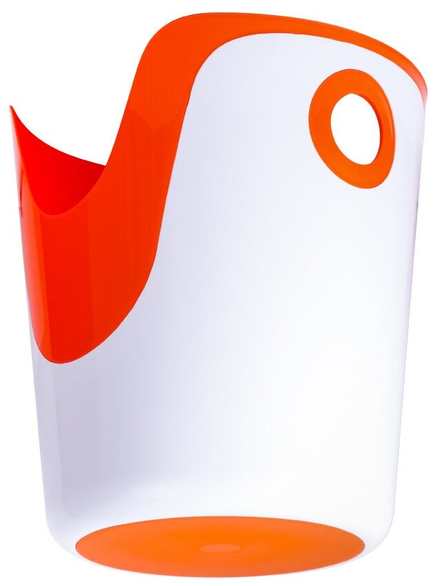 Корзина для белья Fixsen Wendy 2 в 1, 32х35х38.9 см, белый/оранжевый