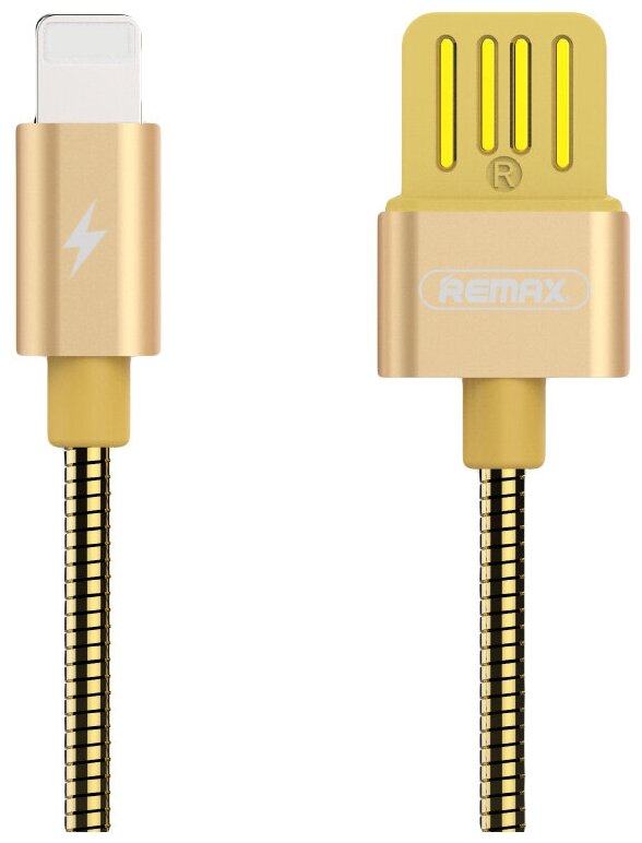 Кабель-переходник USB to Lightning Remax Silver Serpent Data Cable RC-080i Lightning (золотой)