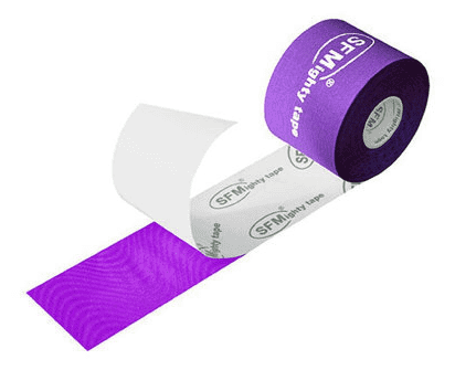 Лейкопластырь кинезио тейп SFM 5 см Х 500 см с логотипом фиолетовый (5 см х 500 см)