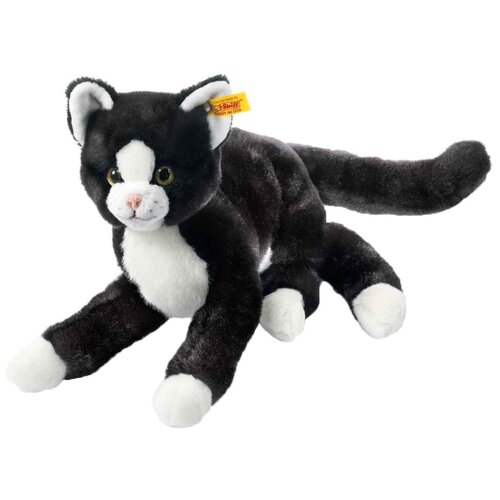Купить Мягкая игрушка Steiff Котенок Мимми черно-белый, 30 см, черный/белый