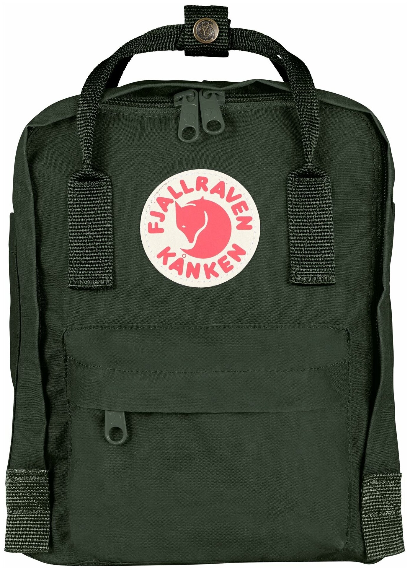 Рюкзак Fjallraven Kanken Mini, темно-зеленый, 20х13х29 см, 7 л