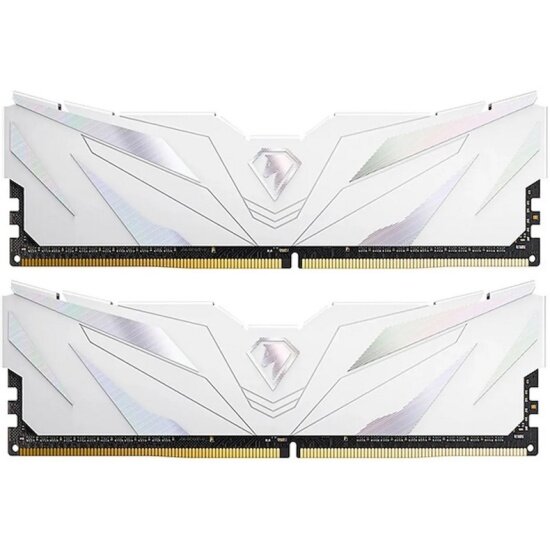 Оперативная память Netac Shadow DDR4 II 16GB (8Gbx2) 3200MHz PC25600 CL16, White с радиатором (NTSWD4P32DP-16W)