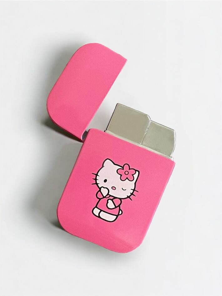 Газовая зажигалка пустая БЕЗ ГАЗА аниме Hello Kitty Хеллоу Китти розовая — фото 1