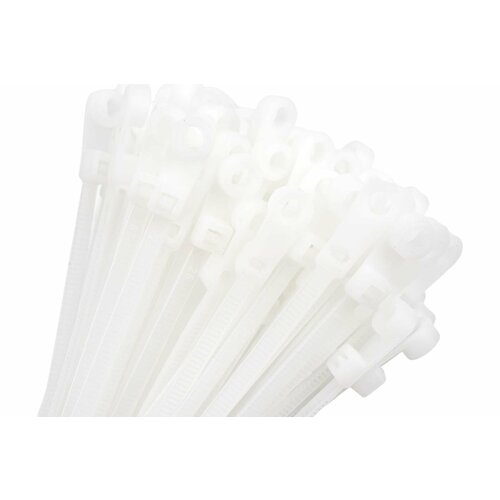 Стяжка кабельная под винт 3,6х150 белая