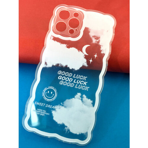 Чехол Мобильная Мода для iPhone 12 Pro Накладка силиконовая прозрачная с рисунком облаков силиконовая накладка с картхолдером для iphone 12 прозрачная
