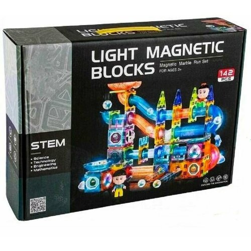 Конструктор Магнитный лабиринт 142 детали / Light Magnetic Blocks