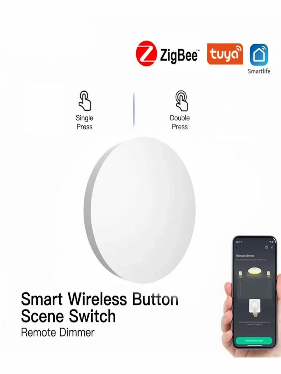 Умная ZigBee сенсорная кнопка, пульт, выключатель, запускатель сцен Ya-ZB004
