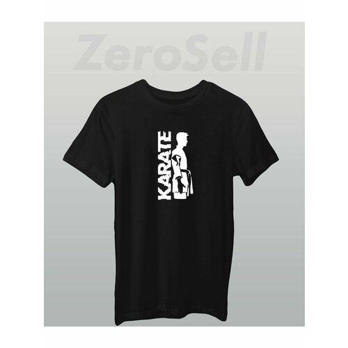 Футболка Zerosell карате karate, размер S, черный женская футболка карате чемпион s черный