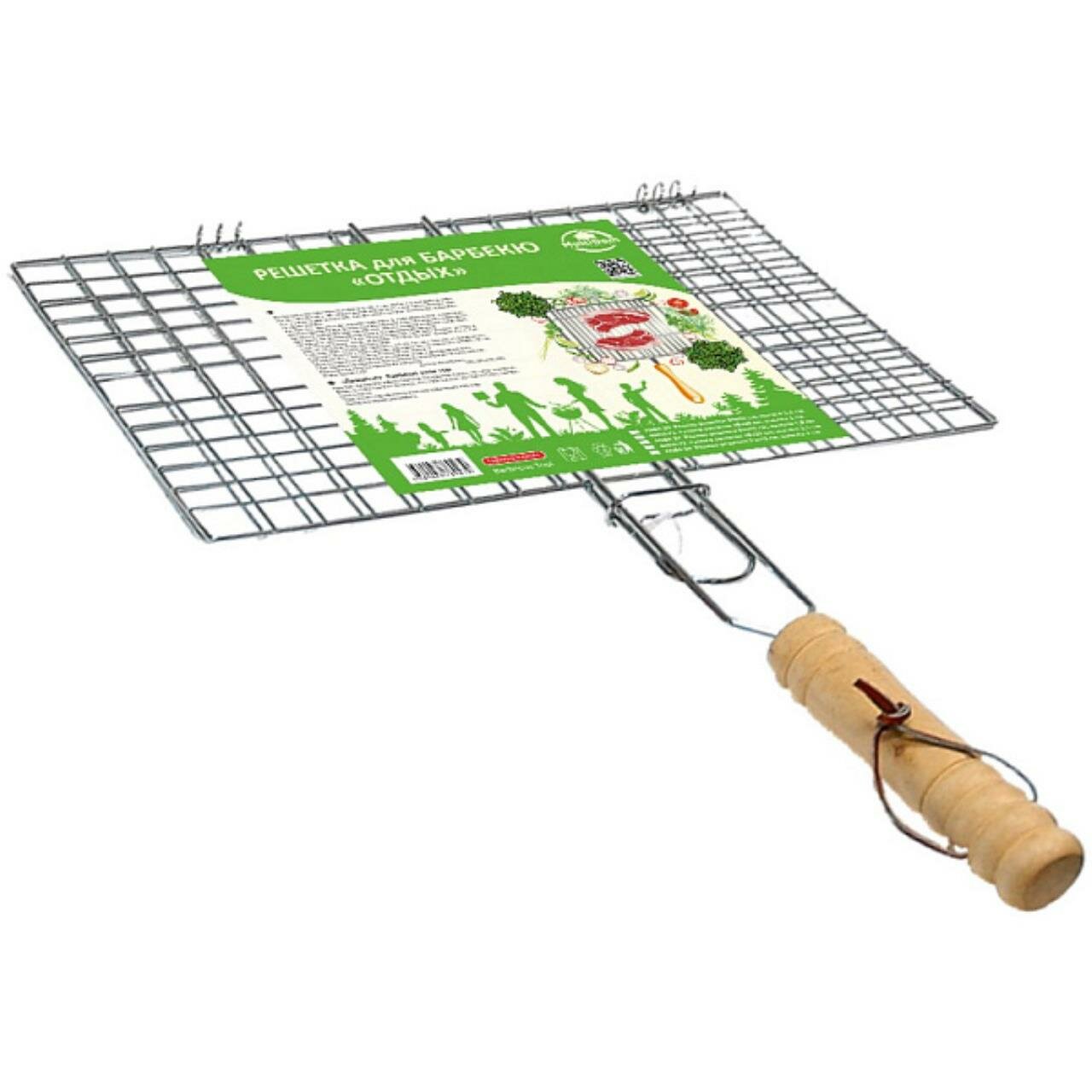 Изображение Решетка для барбекю Мультидом Отдых AN84-23, 35x23x1,5 см