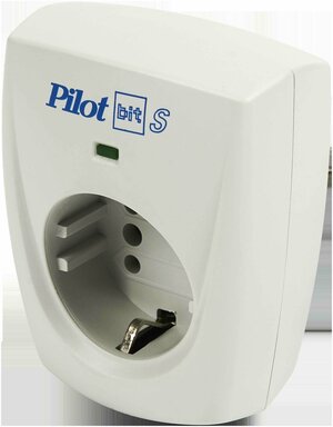 Сетевой фильтр Pilot Bit S 1 розетка с заземлением 3500 Вт цвет серый