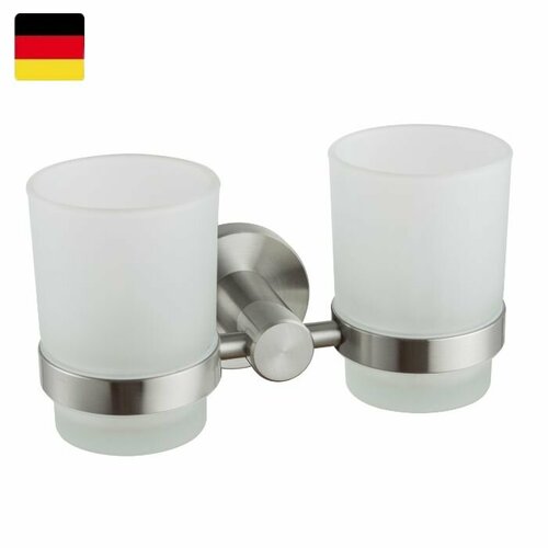 Стакан для зубных щёток двойной нержавеющая сталь 2055₽