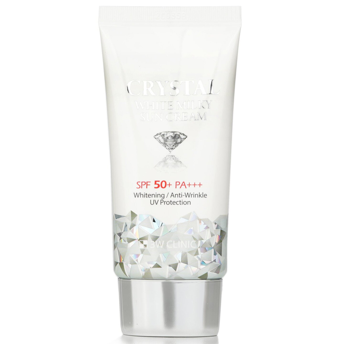 Крем для лица солнцезащитный 3W Clinic Crystal White Milky Sun Cream SPF50+ PA+++, 50 мл