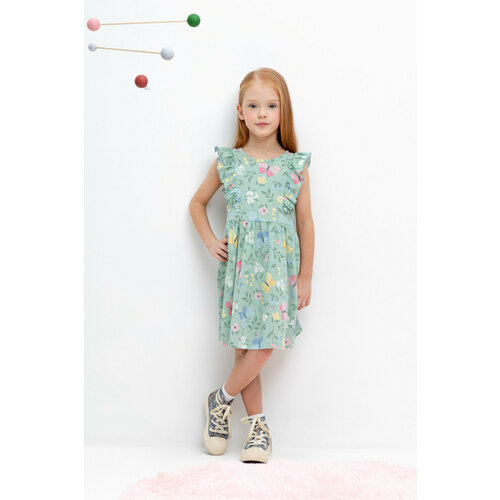 Платье crockid, размер 56/104, зеленый платье crockid размер 104 56 розовый