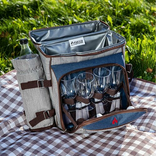 Набор для пикника на 4 персоны в терморюкзаке 7943₽