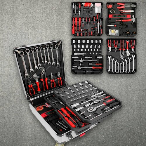 Набор инструментов 187 предметов в чемодане
