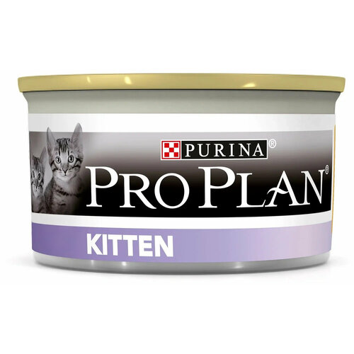 Корм для котят ProPlan KITTEN , со вкусом курицы (12шт по 85г)