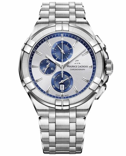 Наручные часы Maurice Lacroix AI1018-SS002-131-1, синий, серебряный