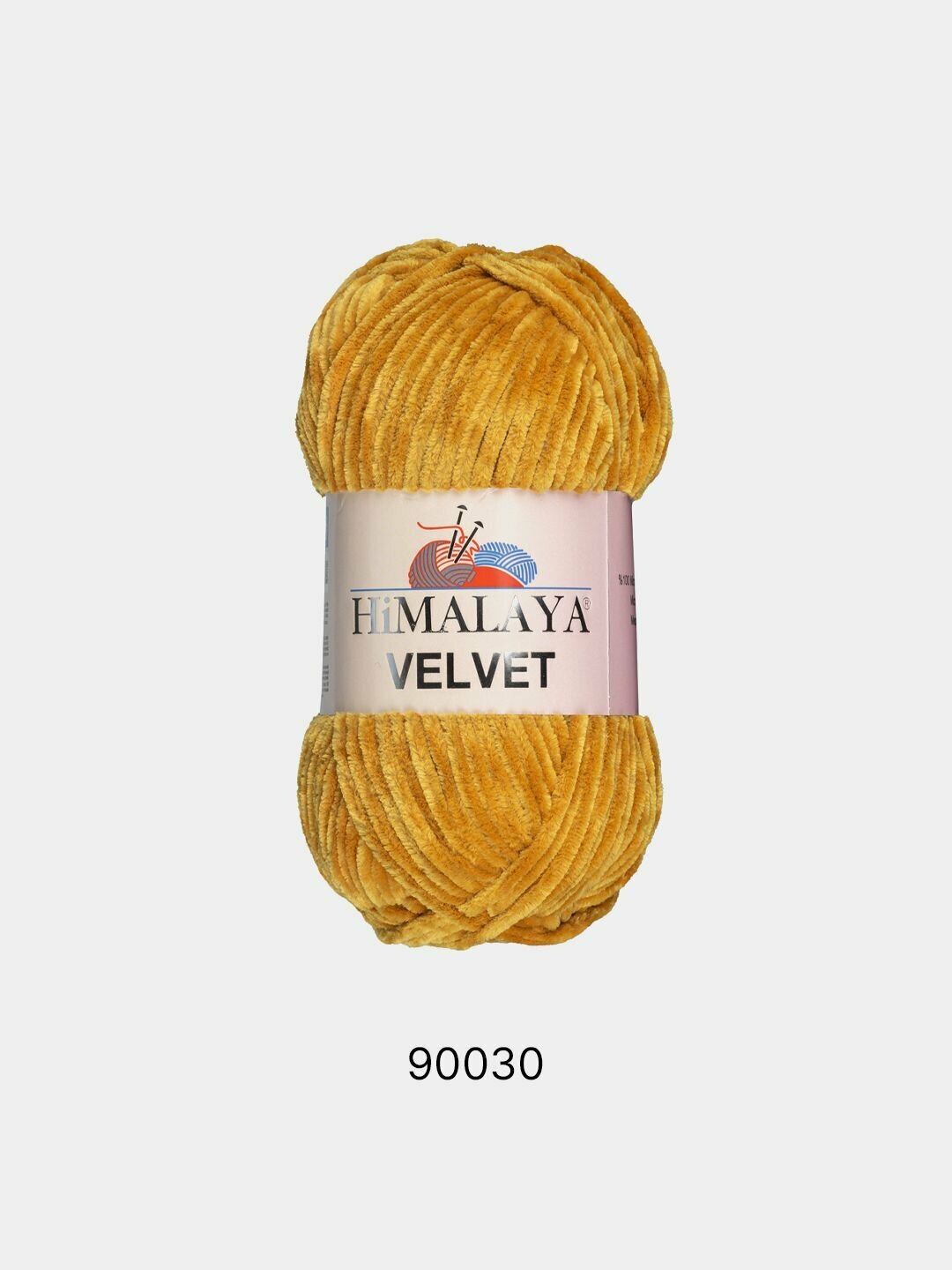 Пряжа Плюшевая Himalaya Velvet , Цвет Горчичный