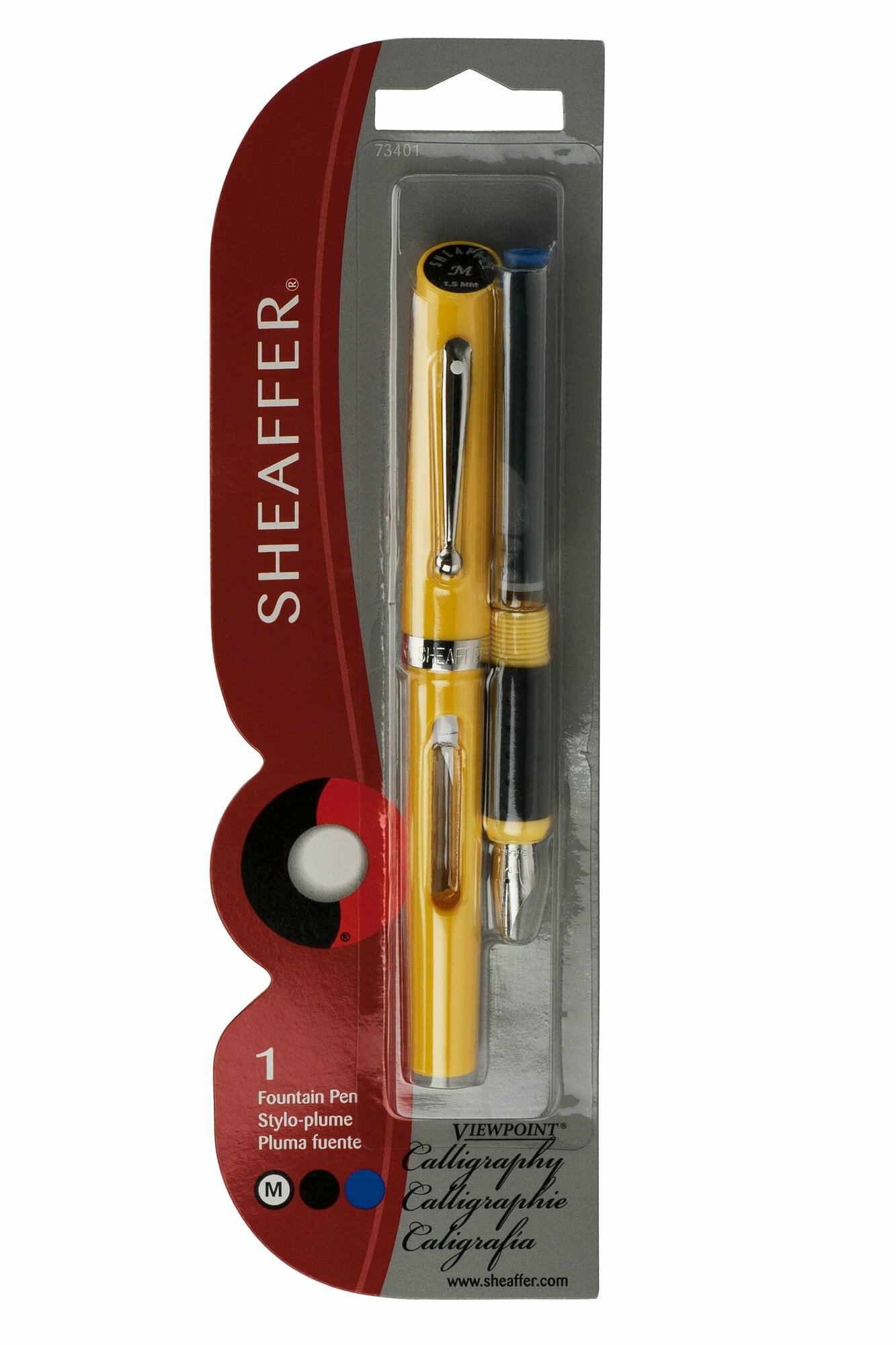 Перьевая ручка для каллиграфии SHEAFFER VPT Carded Yellow перо: M (SH 73401)