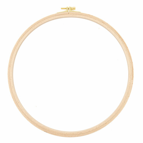 Пяльцы круглые буковые, диаметр 280 мм, высота обода 8 мм, Hobby Nurge, 100-7