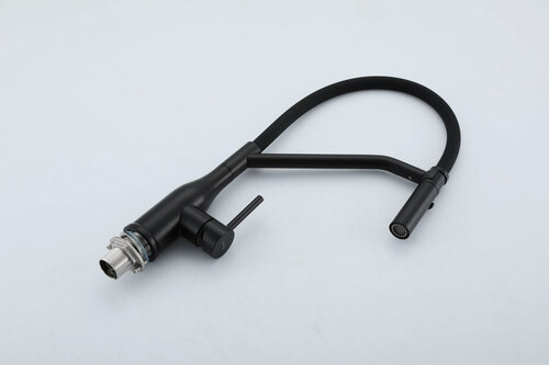 Изображение товара Смеситель для кухни(мойки) Gappo G4098-16 черный, гибкий излив